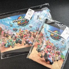 定価3850円　2点セット　新品マリオカートワールド 　スーパーマリオ　シューズケース＆ レッスンバッグ キルトバッグ お稽古バッグ キャラクター 習い事バッグ　幼稚園 保育園 入学 入園