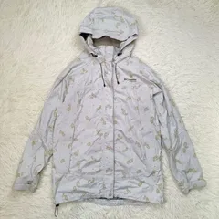 Columbia コロンビア マウンテンパーカー ペイズリー柄 レディース L ライトグリーン系 ジャケット 薄手　ナイロンパーカー アウター 中古