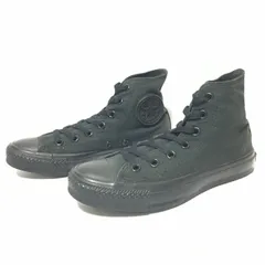 王道スタイル◎【CONVERSE】コンバース ALLSTAR オールスター GX 1305 スニーカー ハイカット チャックテイラー キャンパス モノクローム 定番 ストリート ブラック レディース サイズ23.5cm/M41881fF