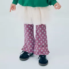 《新品》裾スリットフレアパンツ p.premier 80 100 110 120サイズ 子供服 P420045