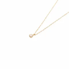 アガット agete ネックレス K18YG 0.05ct 1P ダイヤモンド イエローゴールド