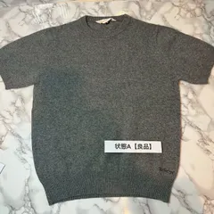 【良品】バーバリーズ Burberrys グレー 半袖 クルーネック ニット セーター Mサイズ 定番