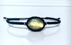 天然石　ラブラドライト　ブレスレット