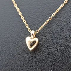 【中古】ete エテ 18KPG プチ ネックレス ハート モチーフ ピンクゴールド ジュエリー アクセサリー ファッション 小物