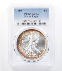 1987年 アメリカン シルバー イーグル MS66 PCGS Beautifully Td *7742
