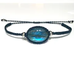 天然石　ラブラドライト　ブレスレット