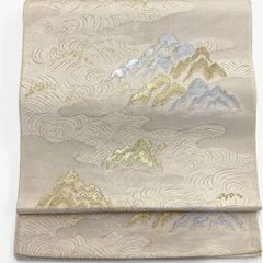 袋帯 正絹 草花流水文 六通柄 - メルカリ