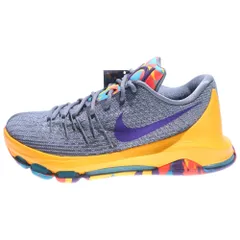 NIKE (ナイキ) KD 8 EP P.G.COUNTY ケビンデュラント8 ローカットスニーカー グレー/オレンジ US8/26cm 800259-050