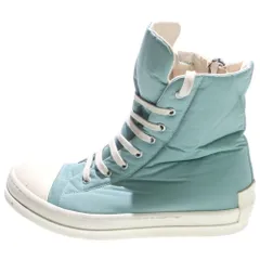 Rick Owens DRKSHDW (リックオウエンス ダークシャドウ) 23AW Nylon Ramones ナイロン ラモーンズ ハイカットスニーカー グリーン