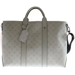 LOUIS VUITTON (ルイヴィトン) タイガラマ ウィークエンドトートNM トートバッグ ハンドバッグ ショルダーバッグ ホワイト PVC レザー M30919 シルバー金具