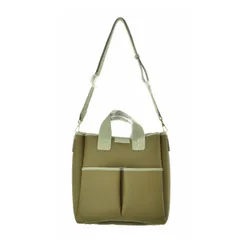 【SamanthaThavasa】00032320135162 キャンバスデザイン 合皮スクエアトートバッグ 大サイズ 2WAYトートバッグ