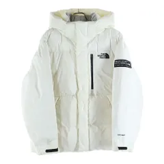 THE NORTH FACE (ザノースフェイス) フロントロゴ刺繍 ジップアップ フーデッド ダウンジャケット ホワイト NJ1DM53L