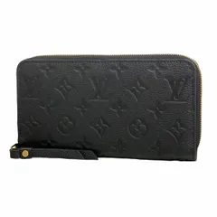 【6ae5560-k】ルイヴィトン 長財布 モノグラム・アンプラント ジッピーウォレット M61864 ノワール【中古】レディース