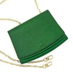 差し色で魅せる✨　LOUIS VUITTON　エピ ポシェットサンチュール ウエストポーチ 新品チェーン付き ミニバッグ ワンショルダー　グリーン