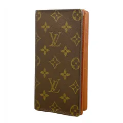 【6ae5846】ルイヴィトン 長札入れ モノグラム ポルトカルトクレディ M60825 ブラウン【中古】メンズ