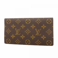 【6ae5962】ルイヴィトン 長札入れ モノグラム ポルトシェキエダブル M62223  ブラウン【中古】メンズ レディース ユニセックス