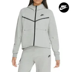 ナイキ テック フリース フルジップアップ フーディー グレー レディース