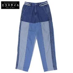 adidas アディダス パッチワーク デニム ジーンズ ボトムス レディース ブルー 26 26