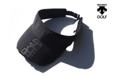 【中古】デサントゴルフ｜DESCENTE GOLF｜ファー付きサンバイザー｜レディースゴルフウェア｜M