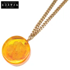 CHANEL シャネル 【美品】98A ココマーク 琥珀調 カメリアデザイン