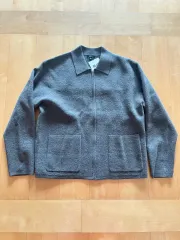 UNIQLO U ニットフルジップアップ ジャケット (ブラウン)