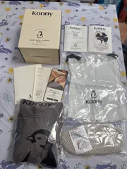 KONNY  BABY  CARRIER  FLEX  SUMMER  モカ  XS-XL【中古・美品】