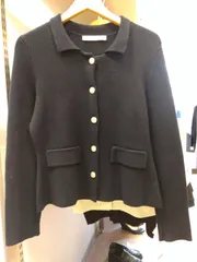 M7　ザラ　ZARA　厚手カーディガン　ニットジャケット　金ボタン　レーヨン78％ナイロン22％