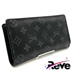ルイヴィトン モノグラム エクリプス ポルトフォイユ ブラザ ブラック 長財布