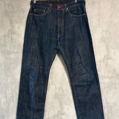 名作】RYU リュー 異素材 切り替え ストレート デニム パンツ 日本製 