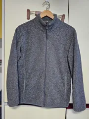 グレー フリース ジップアップ ジャケット 100