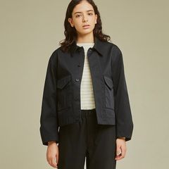 無印良品 MUJI LABOユニフォーム素材で作ったショートブルゾン 婦人XL