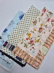 【新品】ブランド レディースハンカチセット 大判サイズ ミニスカーフ おひざ掛け