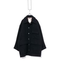 新品OVY Casentino Over Half Coat ハーフコート 黒 - メルカリ