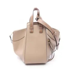 ロエベ LOEWE ハンドバッグ ハンモックバッグ スモール グレージュ レザー ハンモック スモール レディース Used A