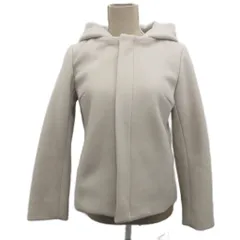 ロペピクニック ROPE Picnic ノーカラーコート ミドル丈 フード付 ベージュ系 36 約S