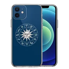 iPhone12mini ケース クリア 12星座 シンボル スマホケース 側面ソフト 背面ハード ハイブリッド 