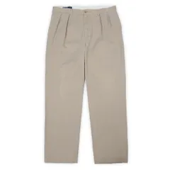 ポロラルフローレン POLO RALPH LAUREN 00s 2000年代 2タック チノトラウザー CHINO ANDREW PANT 定番 USA ヴィンテージ アメリカ 古着 メンズ パンツ ベージュ W35 L32【中古】