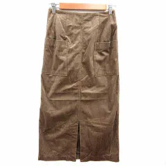 アーバンリサーチ URBAN RESEARCH ITEMS タイトスカート ロング Free 茶 ブラウン /YK