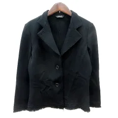 コムサデモード COMME CA DU MODE テーラードジャケット シングル 9 M 黒 ブラック /MN