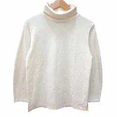 シップス SHIPS カットソー タートルネック 長袖 白 ホワイト /YK