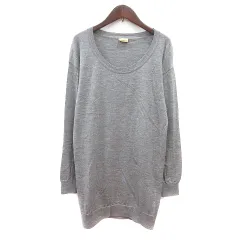 スピック＆スパン ノーブル Spick&Span Noble ワンピース ニット ミニ 長袖 ウール グレー /MN