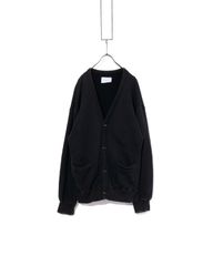cash&barba モンゴリアンカシミヤ エルボーパッチカーディガン