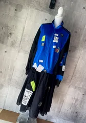 古着リメイクワンピース スポーツMIXワンピース ジャージワンピース ダル着ワンピース ゆるだぼワンピース 古着リメイクロングワンピース