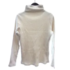 ル マレ le marais ニット セーター タートルネック リブ 長袖 99 M アイボリー 白 ホワイト /AU