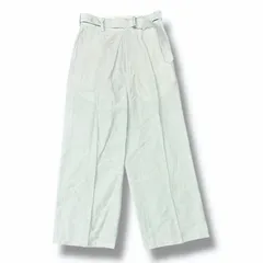 参考上代37400円 未使用 YOKE 25SS FRONT TUCK BELTED WIDE-LEG TROUSERS スラックスパンツ ヨーク YK25SS0914P グリーン 1 （7184M）のサムネイル