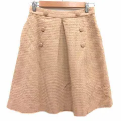 プロポーション ボディドレッシング PROPORTION BODY DRESSING フレアスカート ひざ丈 3 L ベージュ /YK