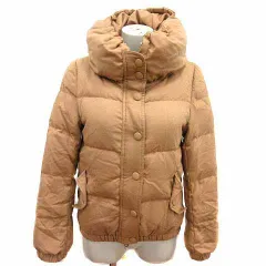 B&Y ユナイテッドアローズ BEAUTY&YOUTH ビューティー&ユース ダウンジャケット ジップアップ 総裏地 ウール M ベージュ /YK