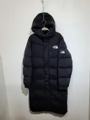 (L) THE NORTH FACE ザノースフェイス グースダウン ロング丈ダウンジャケット アウター ブラック グースダウン ダウンコート