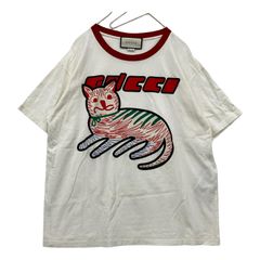 ⚫︎GUCCI キャットプリントTシャツ Mサイズ /猫/CAT/タイガー - メルカリ