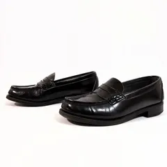 日本製◎フォーマルコーデに◎【HARUTA】ハルタ ローファー シューズ シンプル 入学式 卒業式 きれいめ 通学 学生 ビジネス 定番 こなれ感 ナチュラル おしゃれ 高級感 レディース 黒 ブラック 24cm /M41653HH